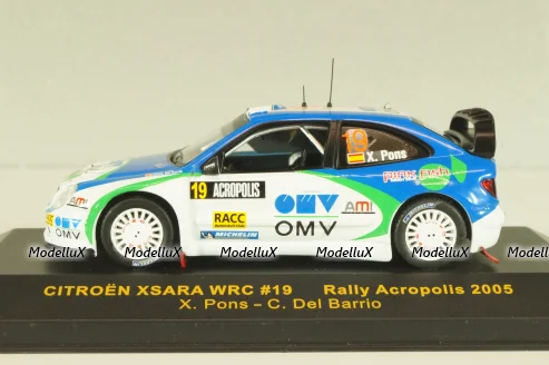 Citroen Xsara WRC #19 Rally Acropolis 2005, X.Pons/C.Del Barrino, RAM198, IXO 1:43