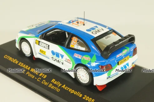 Citroen Xsara WRC #19 Rally Acropolis 2005, X.Pons/C.Del Barrino, RAM198, IXO 1:43