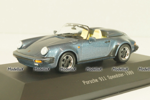 Porsche 911 (991) Speedster 1989, blue, 7114015, Atlas 1:43