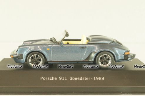 Porsche 911 (991) Speedster 1989, blue, 7114015, Atlas 1:43