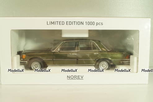 Mercedes-Benz 350 SE (W116) 1973, darkgreen-metallic, 183972, Norev 1:18