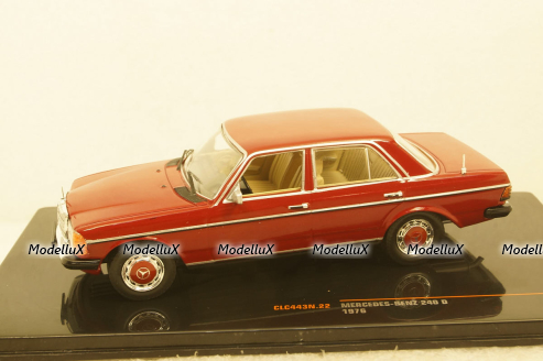 Mercedes 240D (W123) 1976 Dark Red, CLC443, IXO 1:43