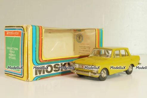Москвич-408 А1, горчичный, 8 Мая 1981г., Тантал/Радон 1:43