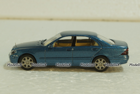 Mercedes S500 W220, blue, 1590224, Wiking 1:87