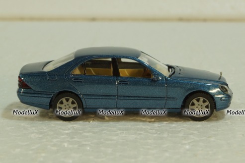 Mercedes S500 W220, blue, 1590224, Wiking 1:87