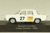 Renault 8 Gordini #27 rally 1968, white, 2235020, Atlas 1:43