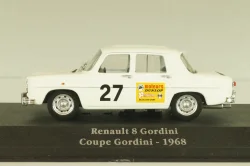 Renault 8 Gordini #27 rally 1968, white, 2235020, Atlas 1:43