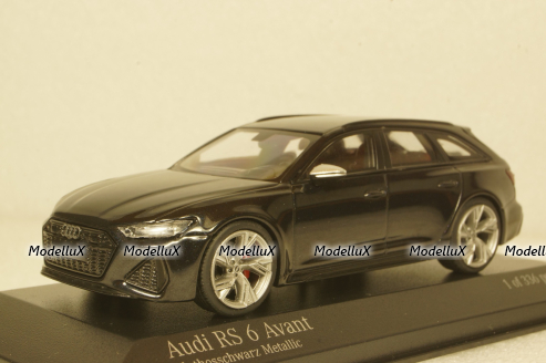 Audi RS6 Avant 2019, black metallic, 410018015, Minichamps 1:43
