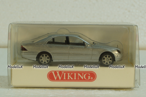 Mercedes S500 W220, silver, 1590124, Wiking 1:87