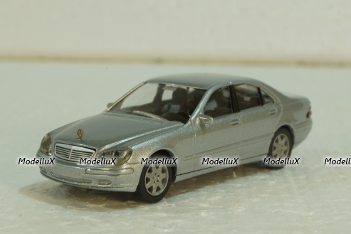 Mercedes S500 W220, silver, 1590124, Wiking 1:87