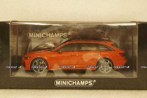 Audi RS6 Avant 2019, orange metallic, 410018014, Minichamps 1:43