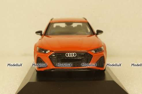 Audi RS6 Avant 2019, orange metallic, 410018014, Minichamps 1:43