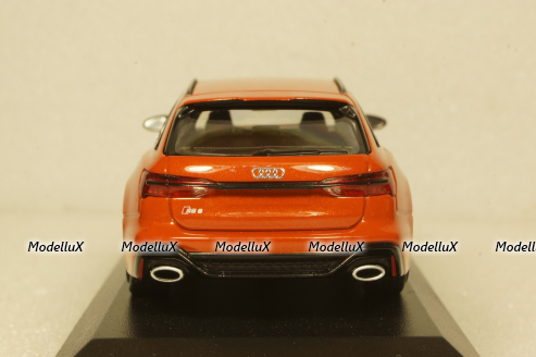 Audi RS6 Avant 2019, orange metallic, 410018014, Minichamps 1:43