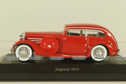 Jaguar SS1 Airline Coupe 1935, red, 4641105, Atlas 1:43