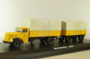 Mercedes L 6600 truck with trailer Deutsche Bundespost 1950, yellow, 8821, Schuco 1:43