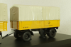 Mercedes L 6600 truck with trailer Deutsche Bundespost 1950, yellow, 8821, Schuco 1:43