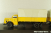 Mercedes L 6600 truck with trailer Deutsche Bundespost 1950, yellow, 8821, Schuco 1:43