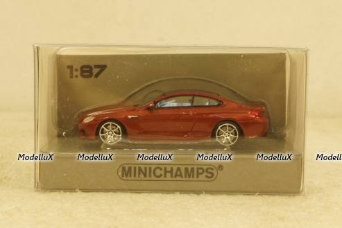 BMW M6 Coupe 2015 orange, 870027301,  Minichamps 1:87