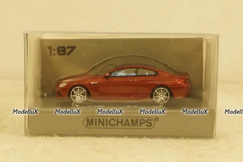BMW M6 Coupe 2015 orange, 870027301,  Minichamps 1:87