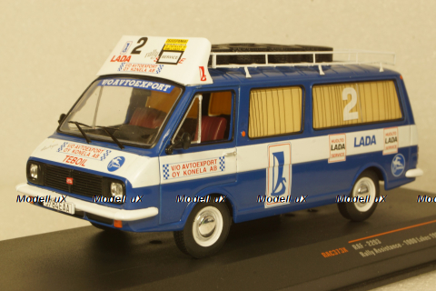 РАФ 2203 Talbot Sport, Rally Service 1000 Lakes, Assistance with roof rack and wheels, 1984, RAC373X, IXO 1:43