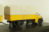 Mercedes L 6600 truck with trailer Deutsche Bundespost 1950, yellow, 8821, Schuco 1:43