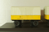 Mercedes L 6600 truck with trailer Deutsche Bundespost 1950, yellow, 8821, Schuco 1:43