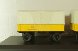 Mercedes L 6600 truck with trailer Deutsche Bundespost 1950, yellow, 8821, Schuco 1:43