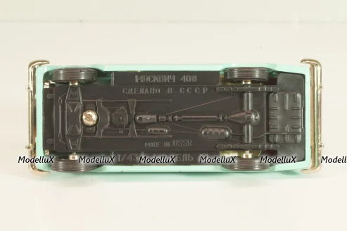 Москвич-408 А1, бирюзовый, 1986г., Тантал/Радон 1:43