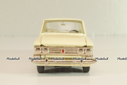 Москвич-408 А1, кремовый, капот 2 зажима, Тантал/Радон 1:43