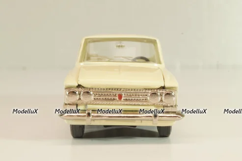 Москвич-408 А1, кремовый, капот 2 зажима, Тантал/Радон 1:43
