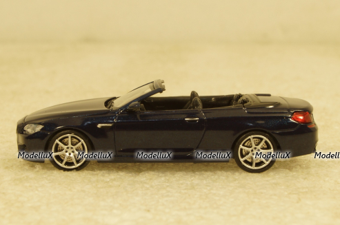BMW M6 Cabrio 2015 blue, 870027330, Minichamps 1:87