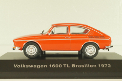 Volkswagen 1600 TL Brasilien 1972, red, Volkswagen Offizielle Modell-Sammlung, Altaya #12 1:43