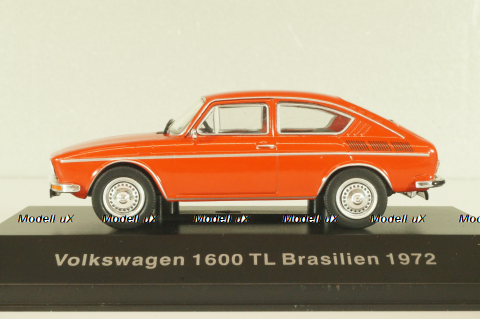 Volkswagen 1600 TL Brasilien 1972, red, Volkswagen Offizielle Modell-Sammlung, Altaya #12 1:43