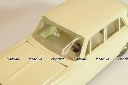 Москвич-408 А1, кремовый, капот 2 зажима, Тантал/Радон 1:43