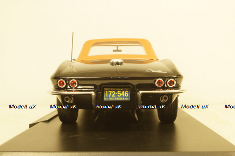 Chevrolet Corvette Stingray Cabriolet 1963 black, 189055, Norev 1:18 