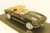 Chevrolet Corvette Stingray Cabriolet 1963 black, 189055, Norev 1:18 