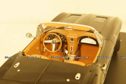 Chevrolet Corvette Stingray Cabriolet 1963 black, 189055, Norev 1:18 