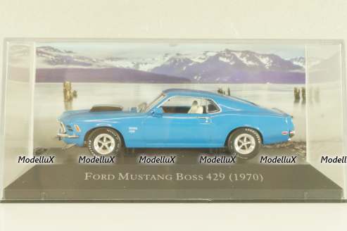 Ford Mustang Boss 429 1970, blue, DAM020, American cars, Altaya 1:43