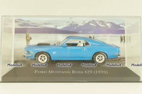Ford Mustang Boss 429 1970, blue, DAM020, American cars, Altaya 1:43