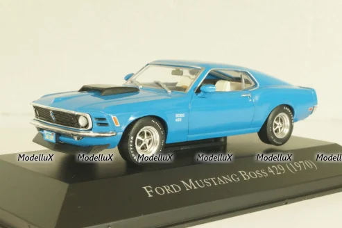 Ford Mustang Boss 429 1970, blue, DAM020, American cars, Altaya 1:43