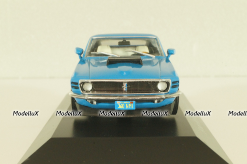Ford Mustang Boss 429 1970, blue, DAM020, American cars, Altaya 1:43