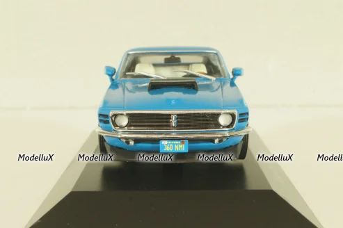 Ford Mustang Boss 429 1970, blue, DAM020, American cars, Altaya 1:43