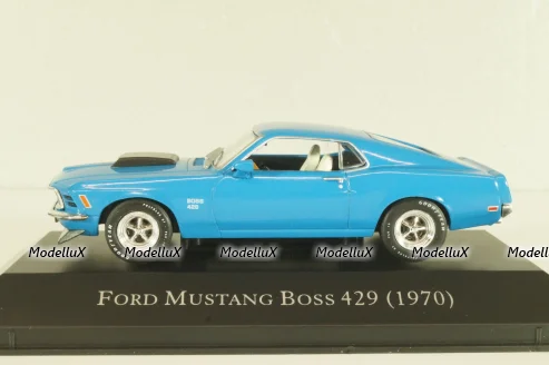 Ford Mustang Boss 429 1970, blue, DAM020, American cars, Altaya 1:43