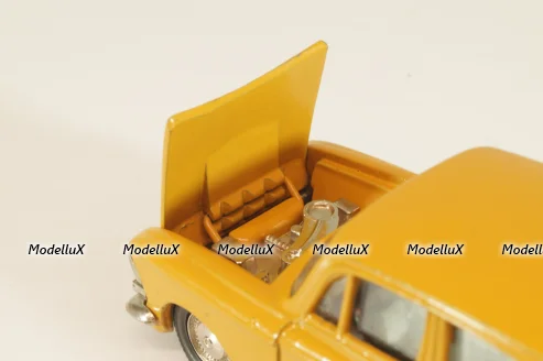 Москвич-408 А1, охра, капот 3 зажима (ранний), Тантал/Радон 1:43