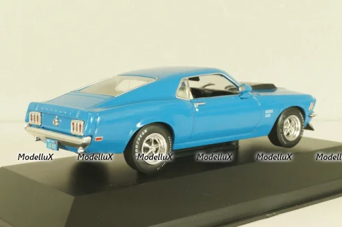 Ford Mustang Boss 429 1970, blue, DAM020, American cars, Altaya 1:43