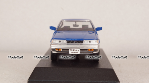 Nissan Leopard F31 1986, blue/silver, 420179, Norev 1:43