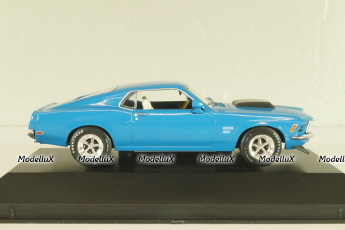 Ford Mustang Boss 429 1970, blue, DAM020, American cars, Altaya 1:43