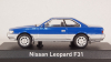 Nissan Leopard F31 1986, blue/silver, 420179, Norev 1:43