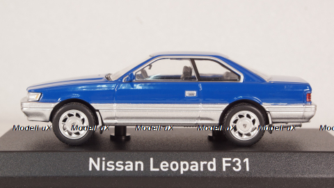 Nissan Leopard F31 1986, blue/silver, 420179, Norev 1:43