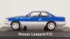 Nissan Leopard F31 1986, blue/silver, 420179, Norev 1:43